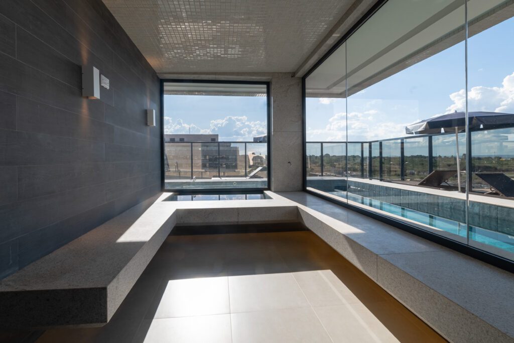 Jardins Azaleias 04 suítes – SQNW 302, Bloco C – Noroeste – Espaço bem-estar: Sauna